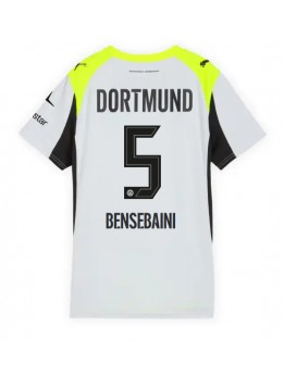 Borussia Dortmund Ramy Bensebaini #5 Replika Borta Kläder Dam 2025-26 Kortärmad